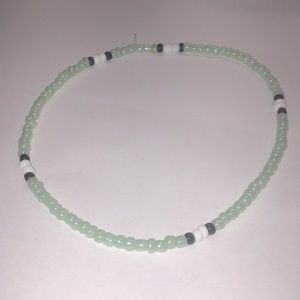 ‘Emerald snake’ seed bead choker